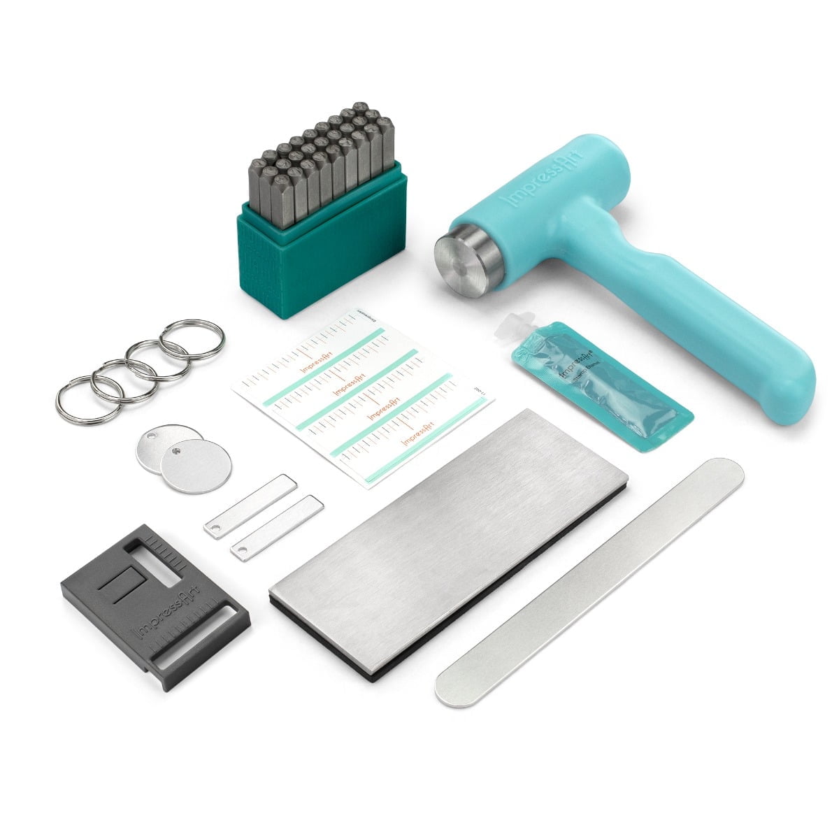Impress Art Stamp Guides - Set Di Guide E Griglie Per Timbri, Accessori Per Scrapbooking E Card Making, 70 Pezzi - 5