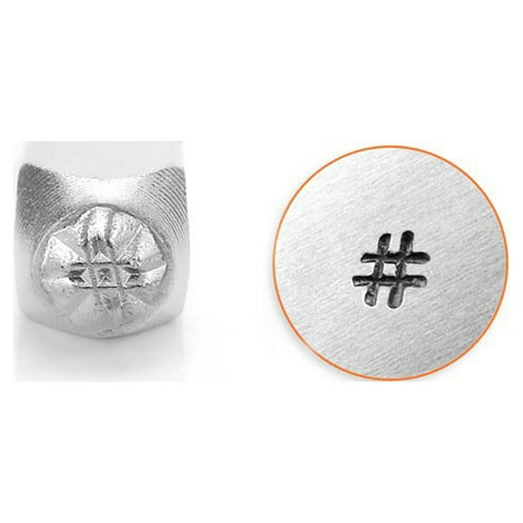 ImpressArt Design Stamp - Hashtag, 3 mm