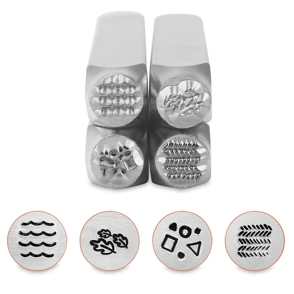 ImpressArt Design Stamp - Texture Pack Series 4, Set of 4