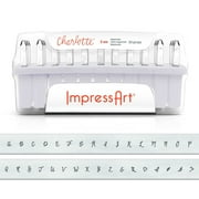ImpressArt Metal Punch Stamp Set, Uppercase Alphabet, Charlotte 3mm, 33 Piece Set, Steel