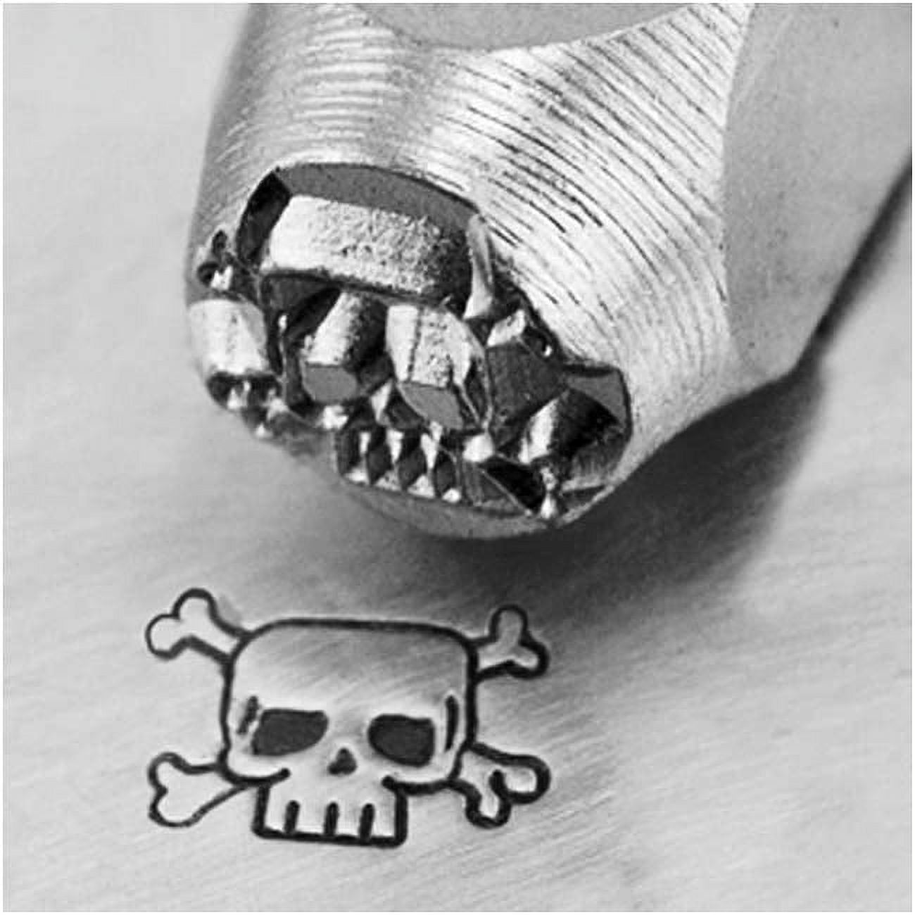 ImpressArt Metal Punch Stamp 'Skull & Crossbones' 6mm (1/4 Inch) Design