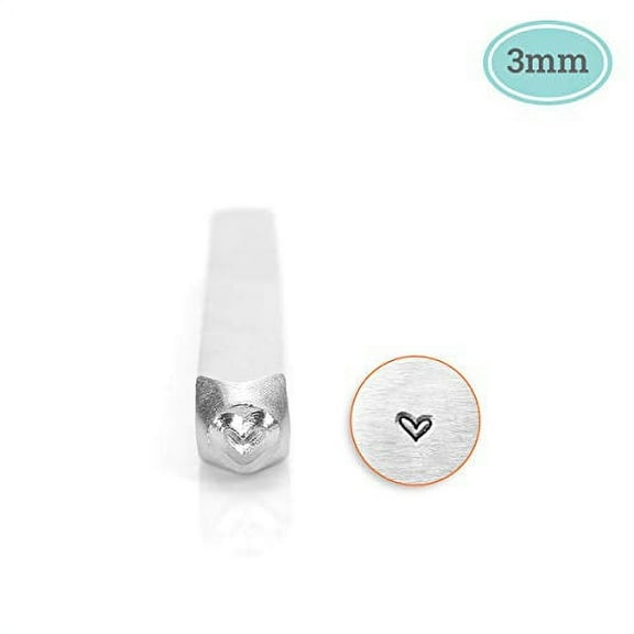 ImpressArt Design Stamp - Heart, 3 mm