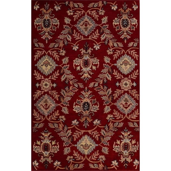 Impressa 01 2X3 Rust Red Handtufted Wool Area Rug