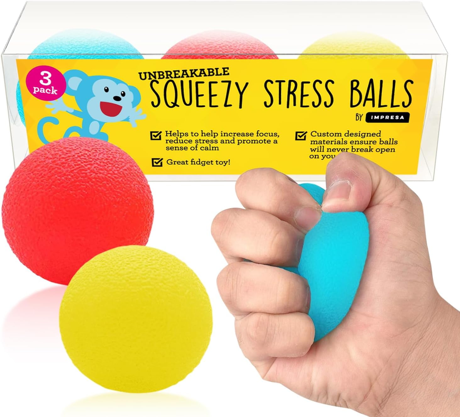 2x Discovery Squishy Planet Balls 7cm Squeezy Stress Relief Toys