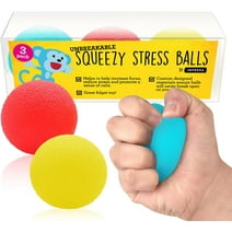 Impressa Products Squishy Stress Relief Balls (3-pack) - Tear - Resistant Stress Relief Ball