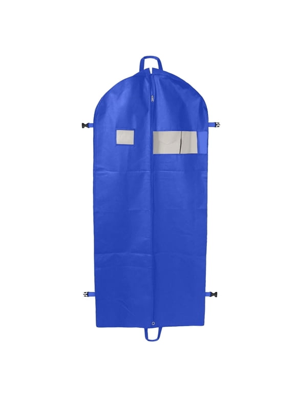 59 Inch Non Woven Garment Bag with Zipper Closure, Blue