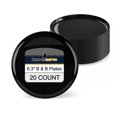 thumbnail image 1 of Impresserve Edge Collection Disposable Plastic Plates, 6", Black, 20 Count, 1 of 9