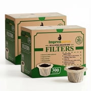 Impresserve Unbleached Paper Basket Coffee Filters 600 Count