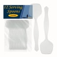 thumbnail image 1 of Impresserve 8.7" Clear Disposable Plastic Serving Spoons - 12 Count, 1 of 8