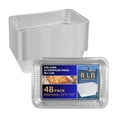 thumbnail image 1 of Impresserve 8 lb Aluminum Foil Pans, No Lids, 48 Count, Disposable Aluminum Pans for Baking, Roasting, Meal Prep, and Food Storage, 1 of 10