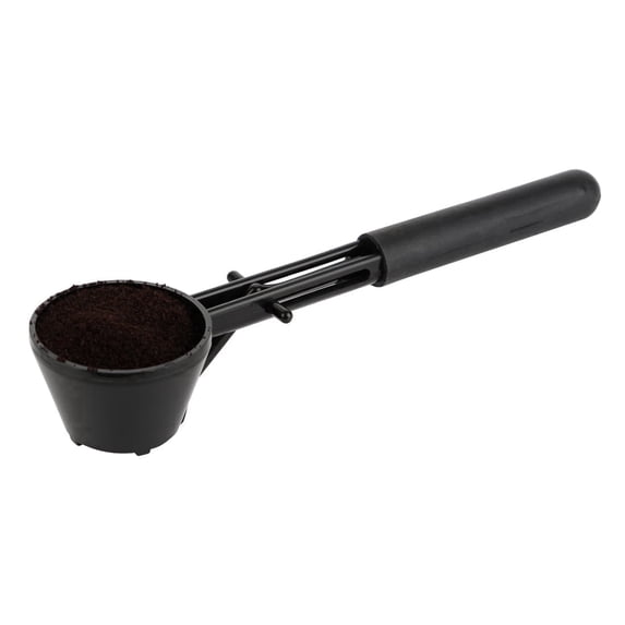 Impresserve Black Plastic Coffee Scoop with Funnel for Reusable Coffee Filter Pods (1 Count)