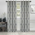 thumbnail image 1 of Impression Jarwick Textured Jacquard Curtain Set of 2 with Grommet Top Header, 1 of 5