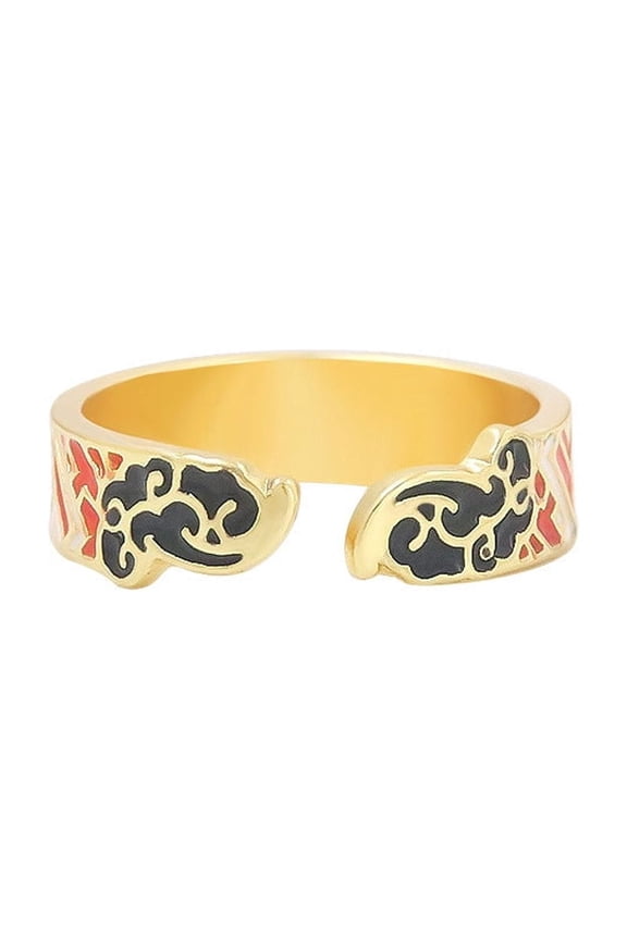 Impression Ring Anime Pattern Unisex