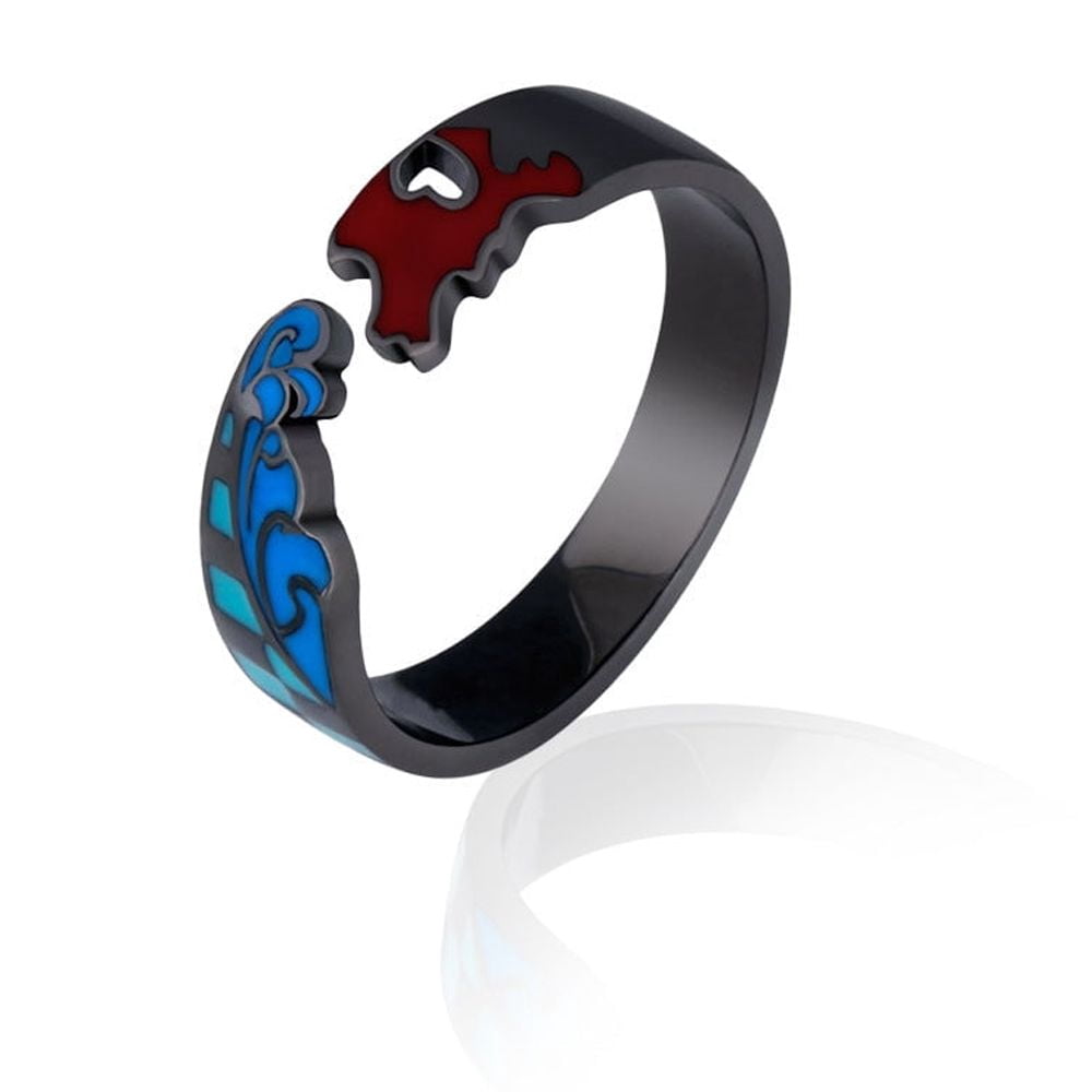 Impression Ring Anime Pattern Unisex - Walmart.com