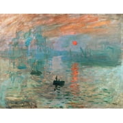Impression, Sunrise by Claude Monet - 12 x 18 Art Print Wall Decor