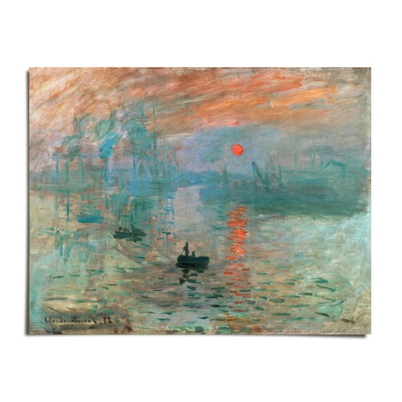 Impression, Sunrise c. 1873 - Claude Monet - 8x10 - Wall Art Print - UNFRAMED