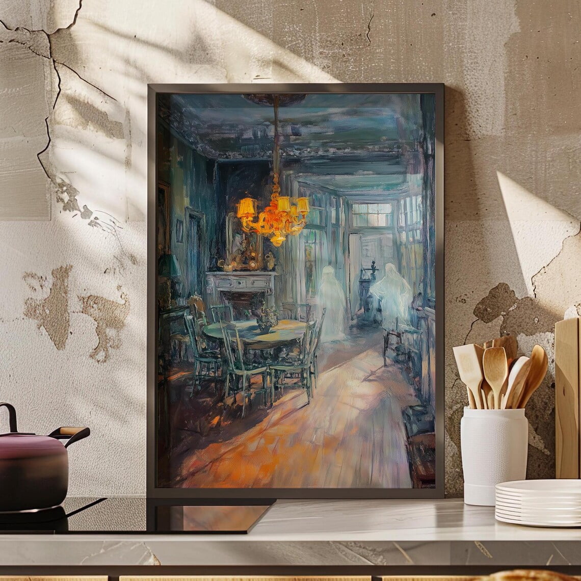 Impressionism Spectral Figures Victorian Ghost Painting Poster Or Print ...