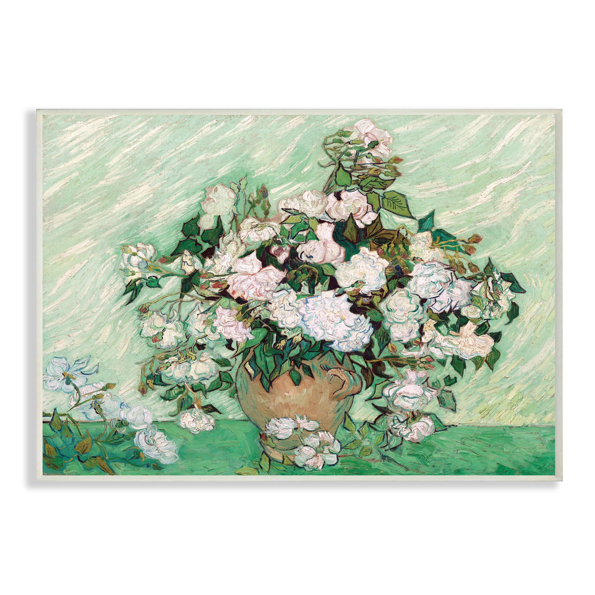 Impressionist Arrangement of Chrysanthemums Traditional 15 in x 10 in Framed Painting Art Print, by Stupell Home Décor