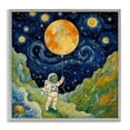 thumbnail image 1 of Stupell Industries Contemporary Impressionist Astronaut in Space Gray Framed Giclee Art, 12 x 12, by Angie Hawke, 1 of 8