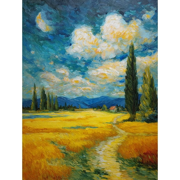 Impressionist Beach Sunset Seascape Painting Decor Wall Art Canvas Print， Suitable for Living Room， Bedroom， Dining Room， Office， Hotel， Bathroom.