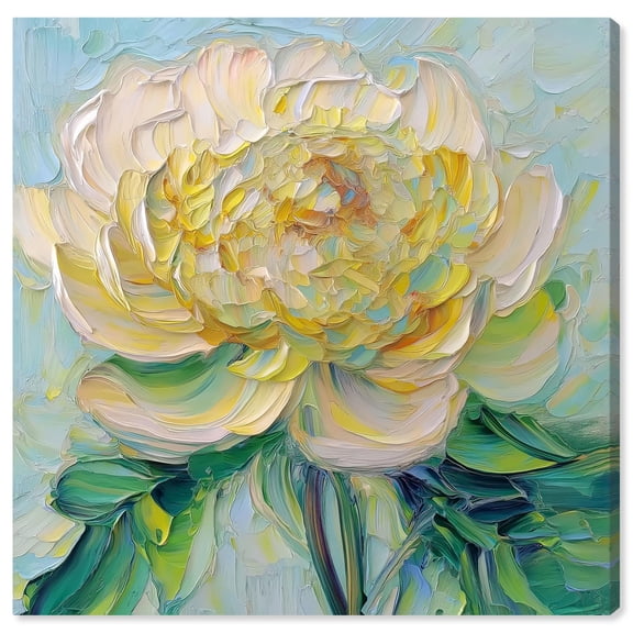 Impressionist Bloom I Canvas Flower Art by Art Remedy, Gallery Wrapped, 12" x 12"