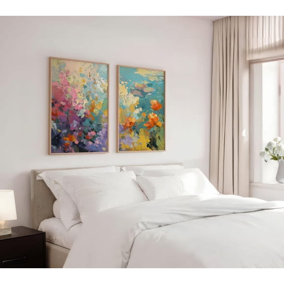 Impressionist Floral Prints Set Poster Set 2