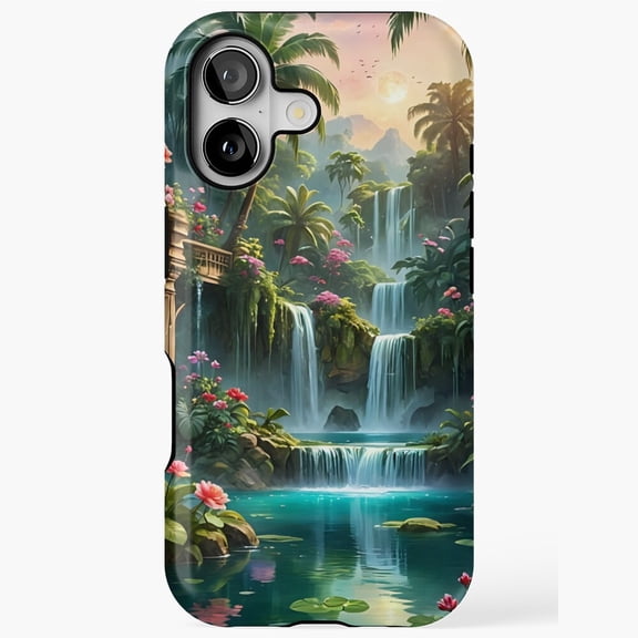 Impressionist Landscape with a River Fine Art Painting G564 Compatible Phone Case for iPhone 17, 16, 15, 14, 13, 12, and 11 Pro Max