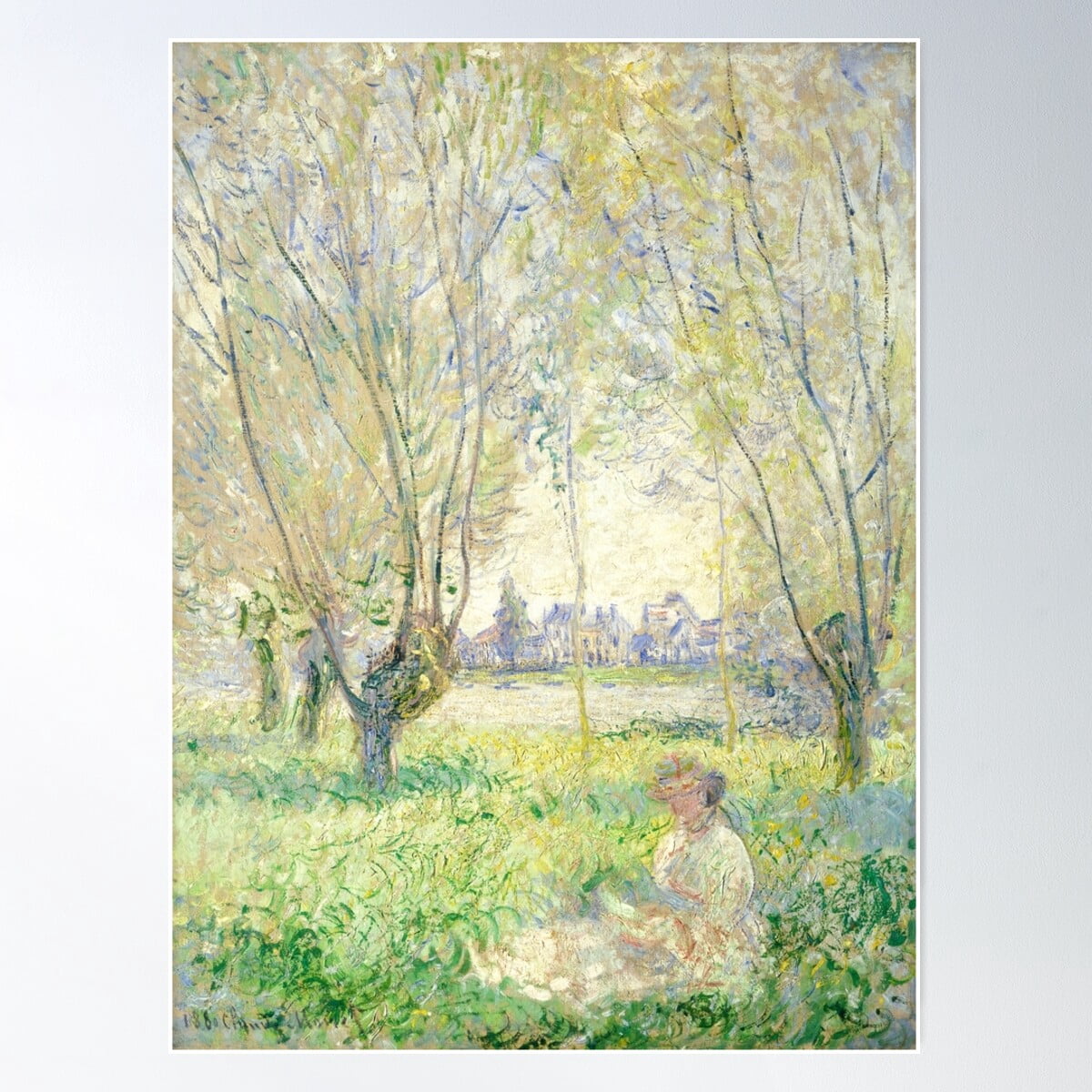 Photo inspiration: Visual Reference: Impressionist Painting Woman Seated Under The Willows 1880 By Claude