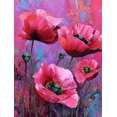 thumbnail image 1 of Impressionist Poppy Flower Canvas Painting，Floral Wall Decor for Living Room Bedroom Dining Room Office Hotel, 1 of 8