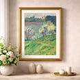 Spring Meadows House Impressionist Spring Meadow Blooming Orchard Landscape Wall Art Print ...