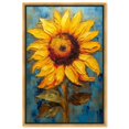 thumbnail image 1 of Impressionist Sunflower Canvas Sunflower Art Prints by Art Remedy, Gold Frame, 10" x 15", 1 of 7