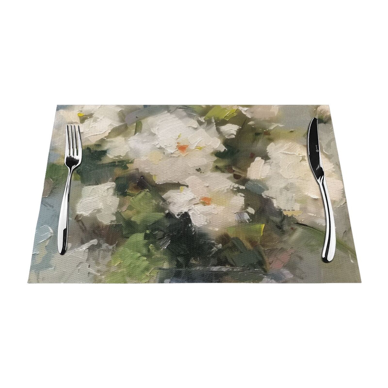 Impressionistic Flowers in Vase Painting PVC meal mat, dining table mat ...