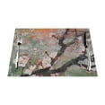 Impressionistic Painting of Flowering Tree Branch Table mat can be
