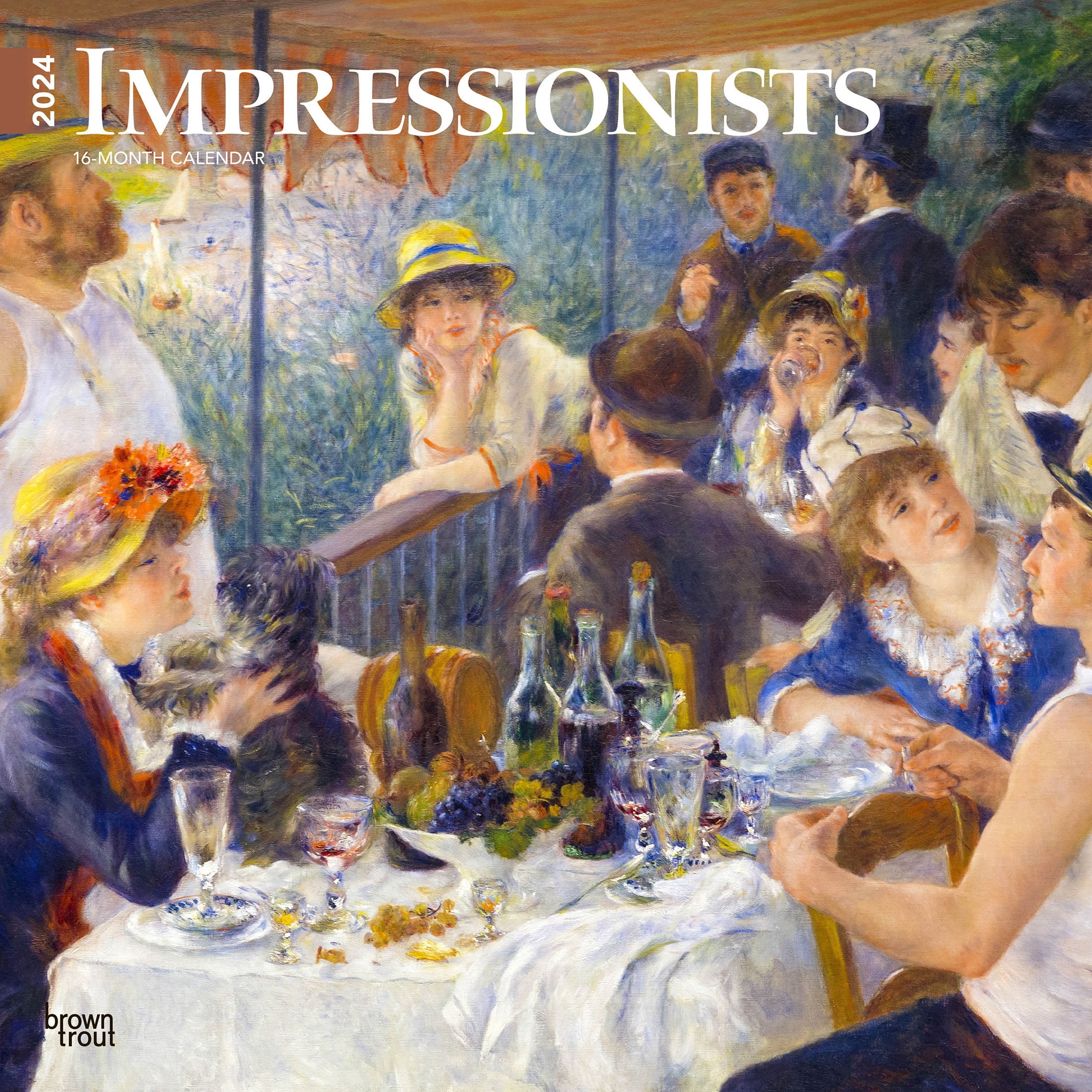 Impressionists | 2024 12x24" (Hanging) Square Wall Calendar | BrownTrout