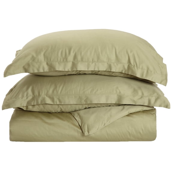 Impressions 300-Thread Count Egyptian Cotton Solid Duvet Cover Set
