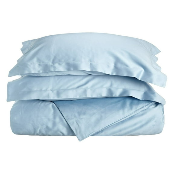 Impressions 300-Thread Count Egyptian Cotton Solid Duvet Cover Set