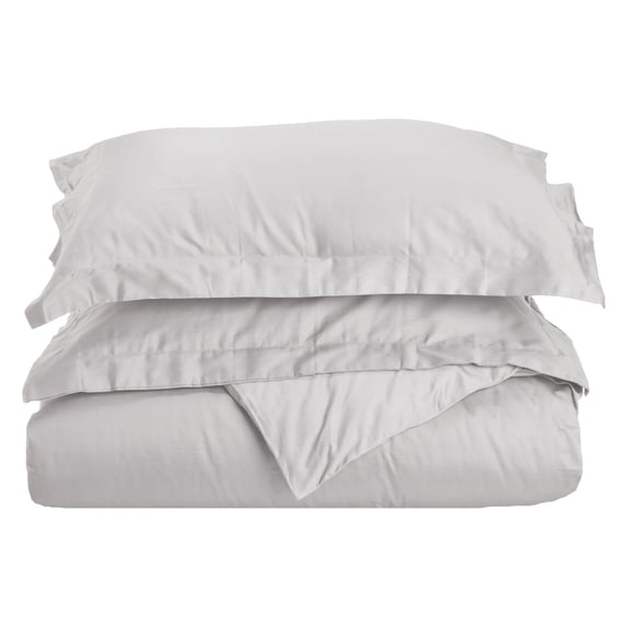 Impressions 300-Thread Count Egyptian Cotton Solid Duvet Cover Set