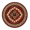 thumbnail image 1 of Impressions Abstract Floral Geometric Hand-Made Area Rug, 5' x 5', 1 of 6