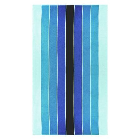 Impressions Angelonia Striped Cotton Oversized Beach Towel