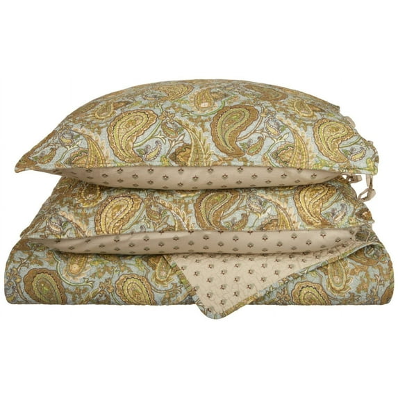 Impressions Bellini Paisley 3-Piece Quilt Set