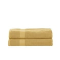 thumbnail image 1 of Impressions Bolingbroke Eco-Friendly Cotton 2-Piece Bath Sheet Set, Gold, 1 of 6