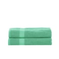 thumbnail image 1 of Impressions Bolingbroke Eco-Friendly Cotton 2-Piece Bath Sheet Set, Turquoise, 1 of 5
