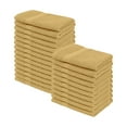 thumbnail image 1 of Impressions Bolingbroke Eco-Friendly Cotton 24-Piece Face Towel Set, Gold, 1 of 6