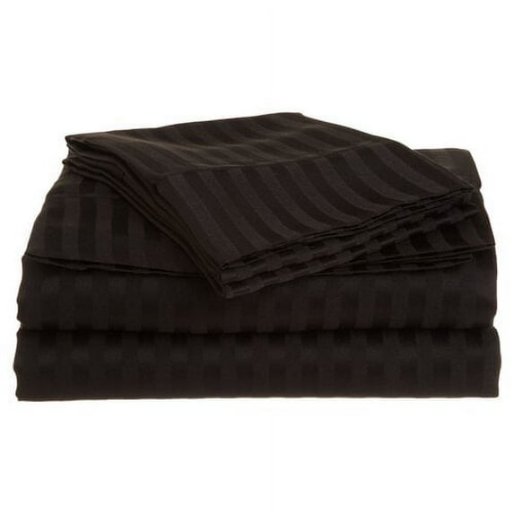 Impressions Christy Twin XL Striped Microfiber Deep Pocket Sheet Set