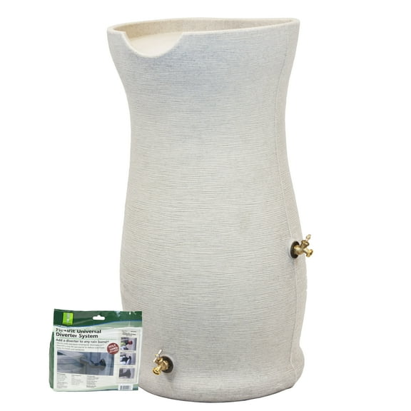 Impressions Corsican 50 Gallon Rain Saver with Diverter - Sandstone