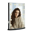 thumbnail image 1 of Impressions Hollywood Glow Lite XL Vanity Mirror with 12 Clear LED Bulbs with Dimmer Switch (Pro Black), 1 of 5