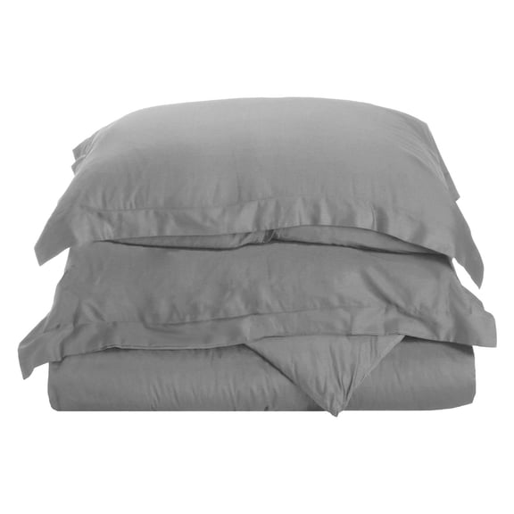 Impressions Marseille Solid 400-Thread Count Egyptian Cotton Duvet Cover Set
