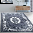 thumbnail image 1 of Impressions Meza Floral Transitional Modern Washable Area Rug, Gray, 1 of 6