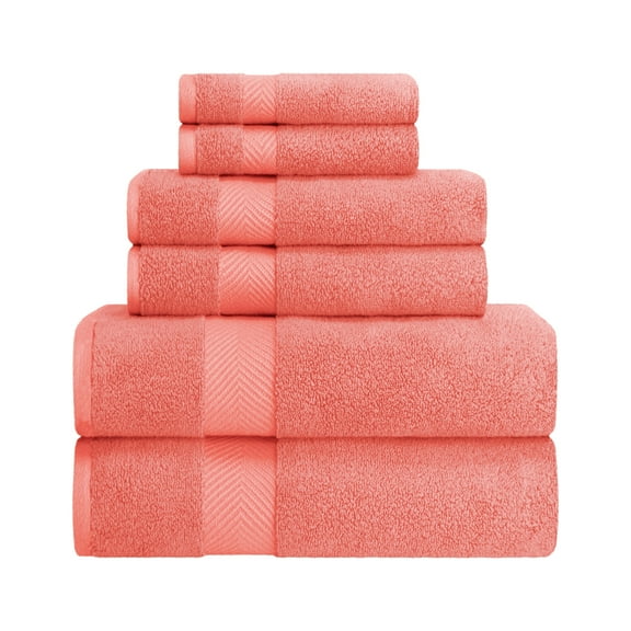 Impressions Rosaline Zero-Twist Cotton 6-piece Towel Set