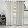 thumbnail image 1 of Impressions Rowallan Jacquard Curtains Set of 2 with Grommet Top Header, 1 of 4